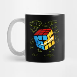 Rubics cube Pythagorean maths formulas and equations Mug